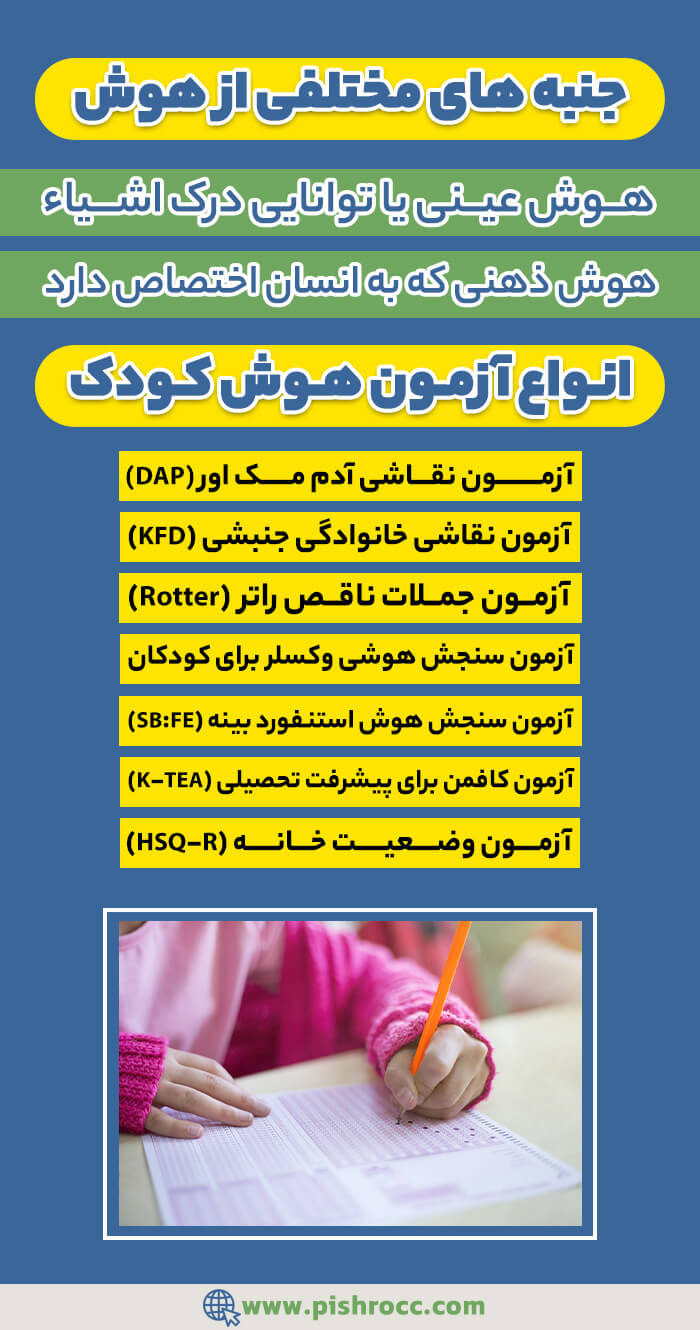 انواع آزمون هوش